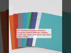 ACP Alucobond Drawing Aluminium Composite Panel für Plakatverkleidung, Vorhangwand, Fensterwände und Innendekoration, Innenunterkunft