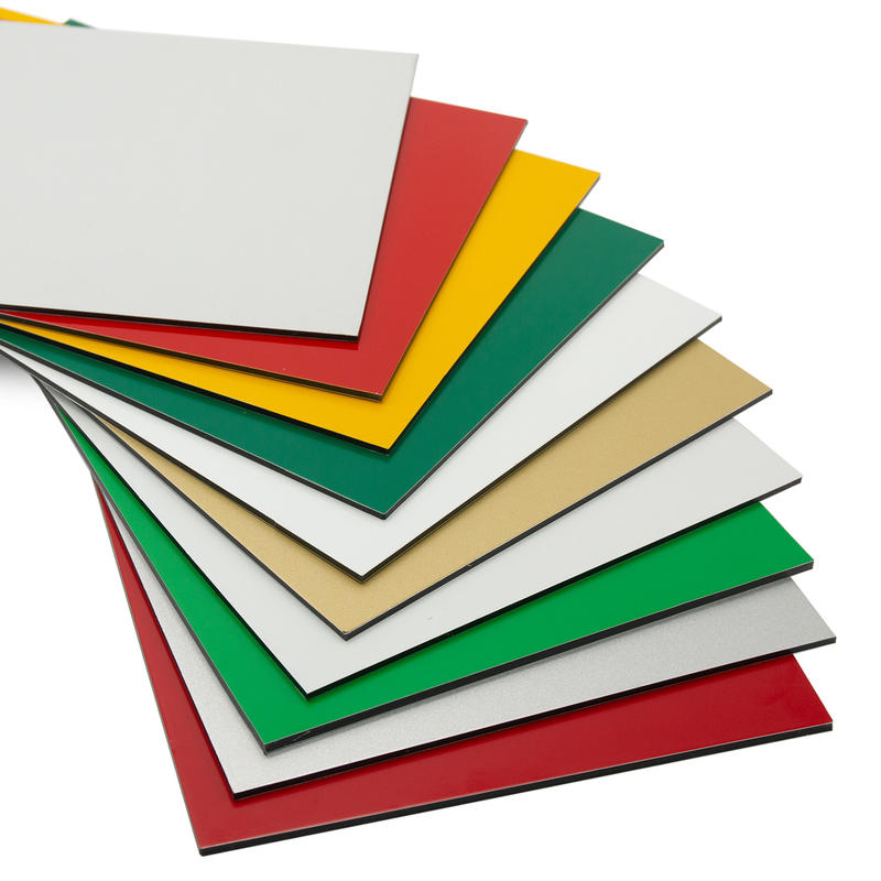 Verschiedene Farben PVDF Aluminium-Verbundplatten mit Längen von 2440 mm bis 3660 mm