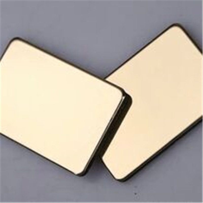 Spiegel Aluminium Verbundplatte PE PVDF Beschichtung 0,3 mm Aluminium Silber Kupfer Gold