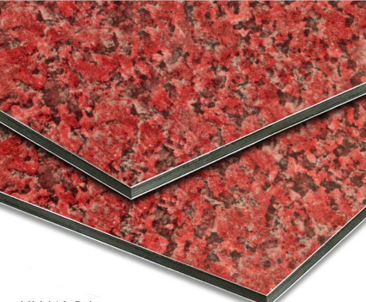 In Lager 1220*2440mm Marmor-Aluminium-Panel PVDF beschichtet, Wärmedämmung & UV-beständig für Vorhangwand CE-zertifiziert