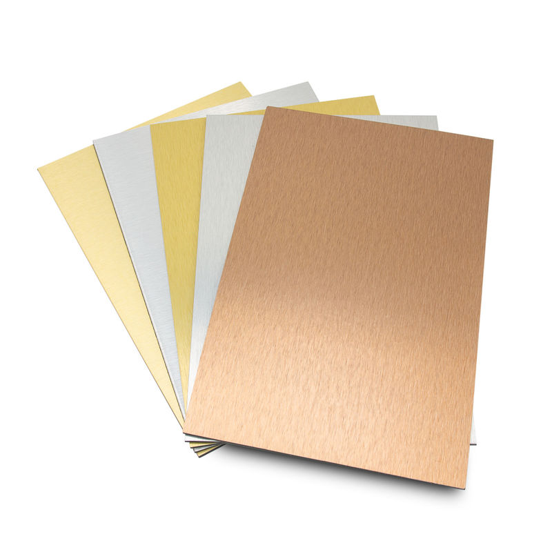 Warmverkauf Wetterbeständige, anodisierte, gebürstete Aluminiumverbundplatten, PE/PVDF beschichtet ACP ACM für Vorhangwand
