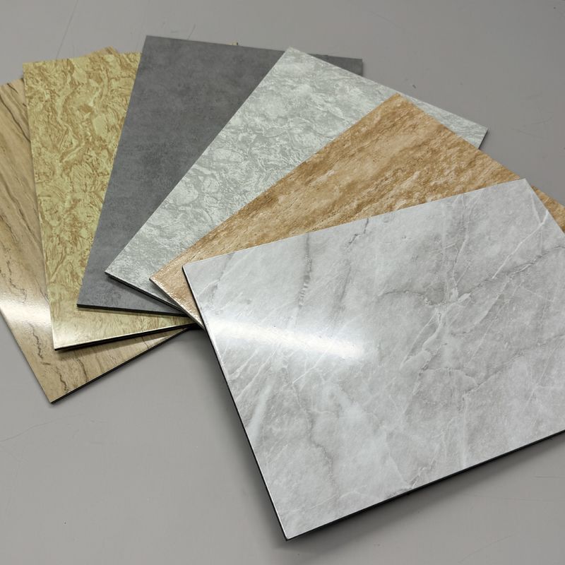 Fast Delivery 1220*24400mm Aluminum Composite Panel PE PDVF Coating, Marble Pattern, for Mall Hall Hotel Decoration Customized