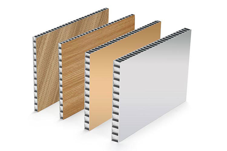 Aluminium-Wabenplatte für Decken, Dächer, Innen- und Außenwände usw.