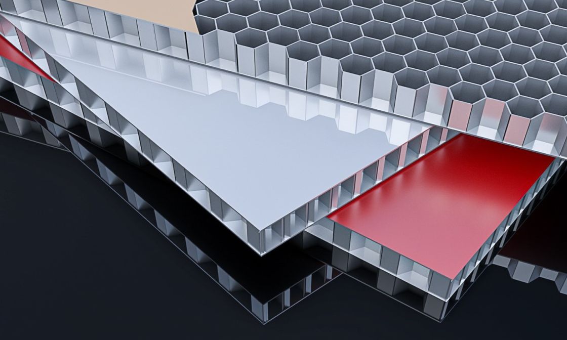 Aluminium-Wabenplatte für Decken, Dächer, Innen- und Außenwände usw.