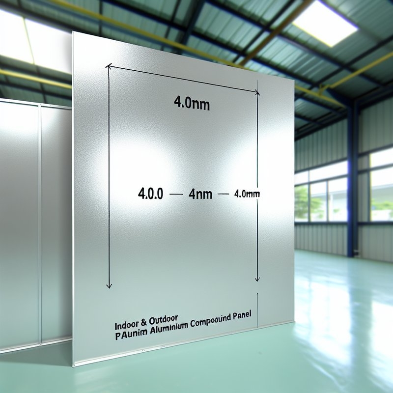 PE-Aluminium-Verbundplatten 4,0 mm Lochgröße für Innen-Außenanwendungen