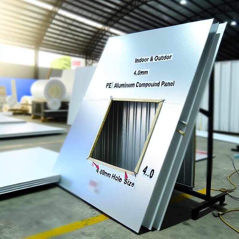 PE-Aluminium-Verbundplatten 4,0 mm Lochgröße für Innen-Außenanwendungen
