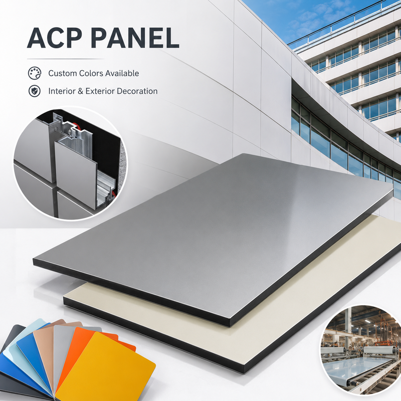 Alucobond Standard A2 feuerfeste Aluminiumverbundplatte ACM 4 mm, leichtes Gewicht für Vorhangwand