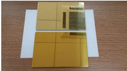Spiegelpolierte Aluminiumplatte 0,04-0,5 mm Polyethylenkern 30%-70% Glanz 1220-2000 mm ISO-zertifiziert
