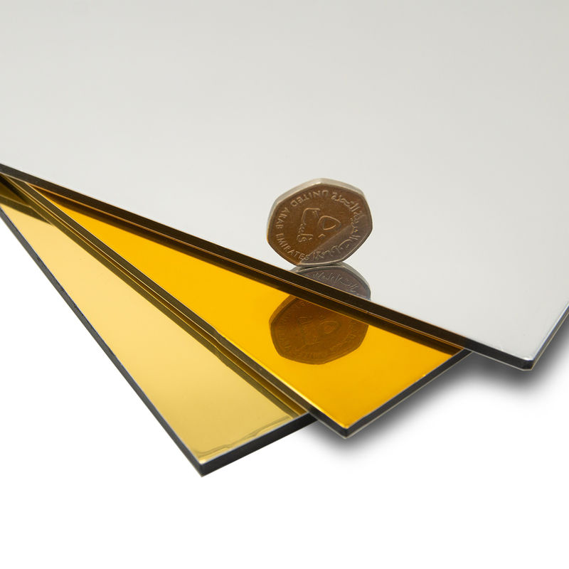 Spiegelpolierte Aluminiumplatte 0,04-0,5 mm Polyethylenkern 30%-70% Glanz 1220-2000 mm ISO-zertifiziert