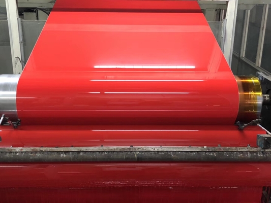 Rote ACP-PET zusammengesetzte Aluminiumplatten-klare Farbe und höherer Glanzgrad 2mm