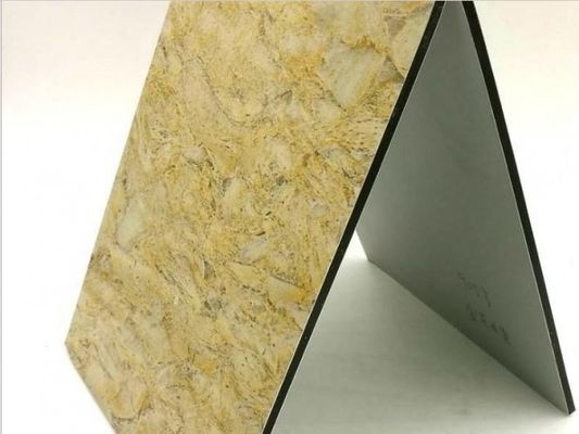 Fabrik-direkte Marmor ACP-Blatt 3mm, PE PVDF-Beschichtung, wasserdicht und kratzfeste für Villa Außenwand Schnellversand