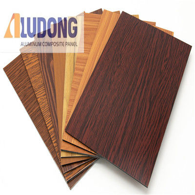 OEM Custom 1220*2440mm ACM Panel PE PVDF Coating, Wood Grain Option, for Ceiling & Interior Decor Factory Price