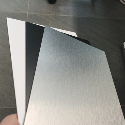 Fach PET zusammengesetzte Aluminiumplatte grelles silbernes ACP bedeckt für Innenausstattung